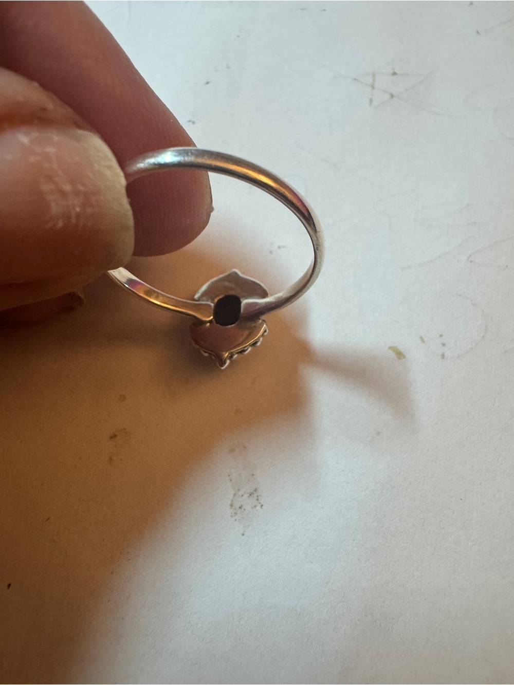 Sterling Silver Smoky Quartz Oval Ring size 8 - Picture 3 of 4